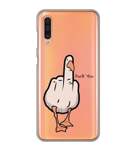 Samsung Galaxy A70 Uyumlu Duck You Tasarımlı Şeffaf Telefon Kılıfı