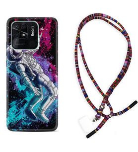 Xiaomi Redmi Note 7 8 9 Pro 10 2022 10 Pro 10S Kılıf Boyun Asklı Rasta Silikon Astronot Signs 1753