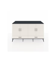 Kronos Konsol 6 Raflı 2 Çekmeceli 4 Kapaklı 176x59x99 Antrasit-Aytaşı