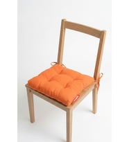 Pofuduk Sandalye Minderi Bağcıklı 40x40 cm Yıkanabilir Dekoratif Mutfak Bahçe Piknik Minderi