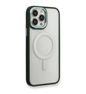 Apple İphone 14 Pro Kılıf Room Magneticsafe Silikon - Köknar Yeşili