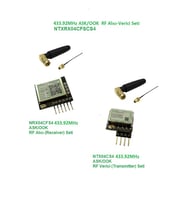 433.92MHz ASK/OOK RF Alıcı Verici Seti (NTXRX04CFSCS4)