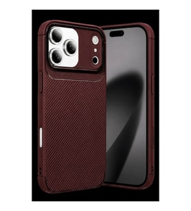 Apple İphone 17 Pro Max Auto Focus Karbon Kapak - Bordo