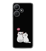 Infınix Hot 30i Kılıf Silikon Desen Özel Seri Love Cats 1690