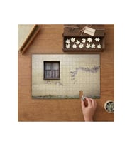 Tahta Pencere- Eski Duvar Tasarımı 240 parça Ahşap Puzzle Ahşap Kutuda MP01207