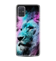 Samsung a71 A72 A73 A7 A9 2018 C7 C9 Kılıf Desenli Silikon Pink Blue Leon 1603