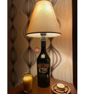 BAILEYS ŞİŞE TASARIM ABAJUR (Gold)