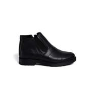 Bestello Bağcıksız Kauçuk Düz Bot 011-2040-23K Erkek Bot (Siyah)