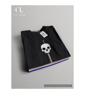 Nevermind Unisex Soul Black Özel Tasarım - Oversize T-Shirt (Siyah)