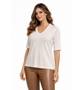 Kadın Triko Kısa Kol Bluz 12945 BGL-ST05312