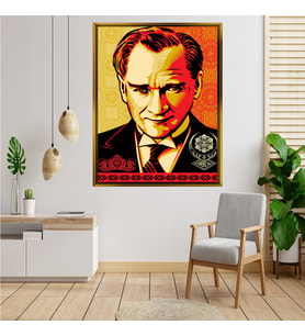 ÇERÇEVELİ ATATÜRK TABLO S672