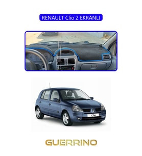 RENAULT Clio 2 EKRANLITORPİDO KORUMA HALISI MAVİ KENAR