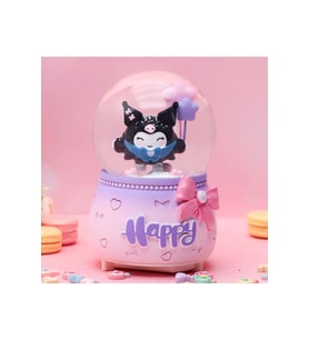 Kuromi Orta Boy Kar Küresi Işıklı, Müzikli, Mor, 12x8