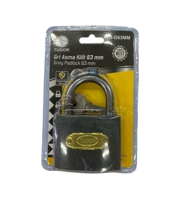 Mey İthalat® Tudor 63 mm Kısa Gri Asma Kilit