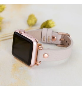 vagave Apple Watch Kadın Deri Kordon Slim 38 40 41mm Bej