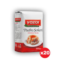 Yazar Pudra Şekeri 500 Gr x 20 Paket