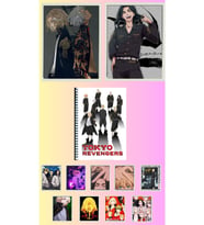 Tokyo revengers Poster A3 ,2 adet defter A4 1adet , fotokart 9 adet
