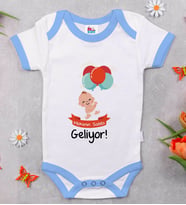 BK Kids Mekanın Sahibi Geliyor Tasarımlı Mavi Bebek Body Zıbın-1