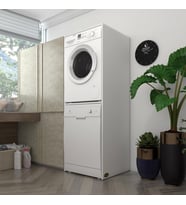 Kenzlife çamaşır-bulaşık makinesi dolabı katinka byz 180*70*60 banyo çift katlı kapaksız arkalıksız (Karışık)