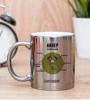 Kişiye Özel Akrep Burcuna Hediye Silver Kupa Bardak