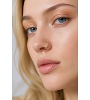 Sarı Renk Sıkıştırmalı Burun Kulak Piercıng