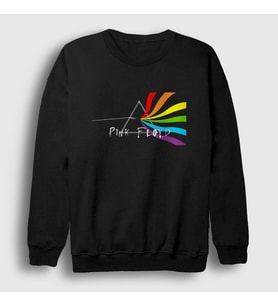 Presmono Unisex Siyah Beam Pink Floyd Sweatshirt 76260tt