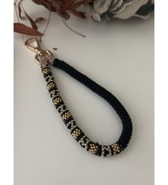 Chibeads El Yapımı Leopar Desenli Telefon Askısı