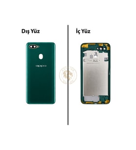 Oppo A5S Yeşil Uyumlu Lensli Orta Kasa Full Kasa Kapak Gövde Housing