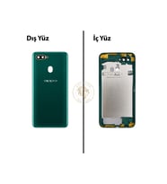 Oppo A5S Yeşil Uyumlu Lensli Orta Kasa Full Kasa Kapak Gövde Housing