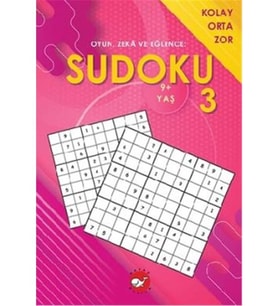 Sudoku 3 - Kolay Orta Zor 9Yaş - Beyaz Balina Yayınları