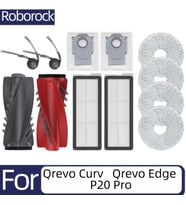 Robot süpürge aksesuarları 12 adet Roborock Qrevo Curv Qrevo Edge P20 Pro Yedek Parçaları