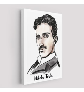Nikola Tesla Dekoratif Kanvas Tablo-5917