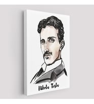 Nikola Tesla Dekoratif Kanvas Tablo-5917