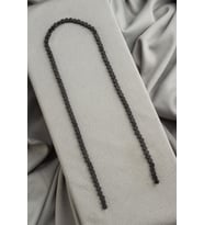 Hematit Doğal Taş Mat Siyah Altıgen Kesim 4x4mm Dizi [AA]