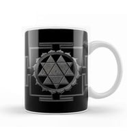 Sri Yantra Sri Chakra Kupa Bardak Porselen