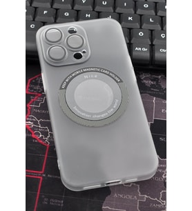 iPhone 13 Pro Uyumlu Beyaz Renkli Yarı Şeffaf İnce Sert Kapak Kılıf Kamera Lens Korumalı