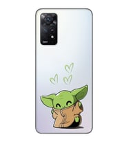 Redmi Note 11 Pro Uyumlu Baby Yoda Tasarımlı Şeffaf Telefon Kılıfı
