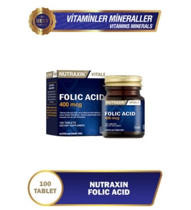 Nutraxin Folik Asit 400 Mcg 100 Tablet