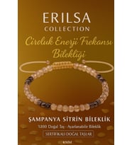 Sertifikalı Şampanya Sitrin Bereket ve Ciro Enerji Frekansı Bilekliği - 4 mm (Çok Renkli)