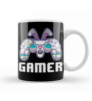 Video Game Easter Gamer Controller Bunny Ears Kupa Bardak Porselen