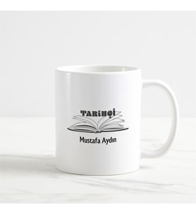Kişiye Özel Tarih Öğretmeni Beyaz Kupa Bardak (2. Tasarım)