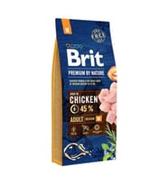 Brit Premium By Nature Medium Tavuklu Orta Irk Yetişkin Köpek Maması 15 KG