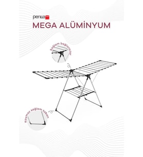 Perilla Mega Alüminyum Katlanır Çamaşır Kurutmalık 17.5 Metre