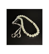 Prehnit 8mm 33lük Doğal Taş Tesbih (Yeşil)