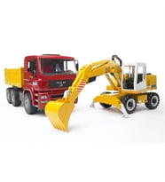 Bruder Oyuncak Man Damperli Kamyon VeLiebherr Ekskavatör BR02751