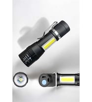 El Feneri Led USB Şarjlı Zoom Mini Led Işık Acil Durum Feneri