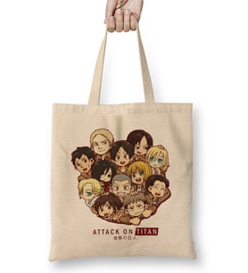 Attack On Titan Full Team Bez Çanta Uzun Saplı