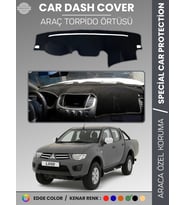 MITSUBISHI L200 (2006-2015) Torpido Örtüsü Ön Göğüs Koruma Araca Özel Tam Uyum Kaymaz