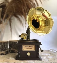 Kişiye Özel Gramofon Müzik Kutusu