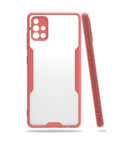 Samsung Galaxy A71 Kılıf Platin Silikon - Pembe